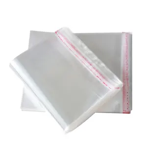 100pcs/Pac Large & Small Size Self-Adhesive Cellophane Opp Bags Jewelry Gift & Cookie Candy Packaging With Valve Sealing Handle