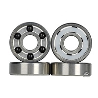 Rodamientos de Bolas de Cerámica Híbridos Inline Quad 608 627, Rodamientos de Cerámica Si3N4, Bolas de Cerámica Negras, Antioxidantes, Acero Inoxidable 440C