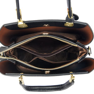 Sac fourre-tout rétro tendance avec fermeture éclair, portable et antivol. Sac à main de luxe pour un usage quotidien. Modèle 6454 - Product Image 2