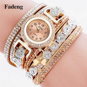 Nouvelle <span class=keywords><strong>montre</strong></span> à boucle de couleur incrustée de diamants personnalité pendentif clé <span class=keywords><strong>montre</strong></span> pour <span class=keywords><strong>femme</strong></span> <span class=keywords><strong>montre</strong></span> bracelet de mode - Product Image 6