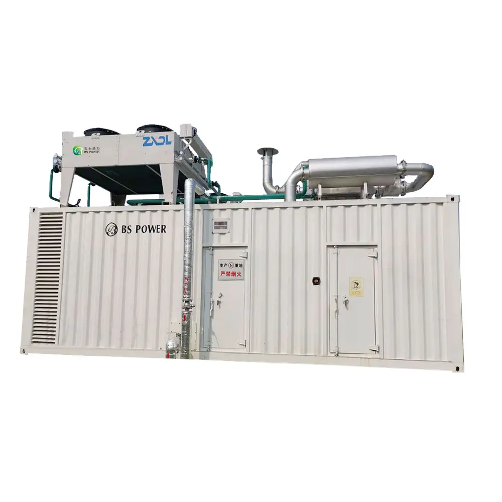 Generatore di Biogas a Gas naturale silenzioso da 1mw generatore di turbina a Gas metano propano ad alta tensione