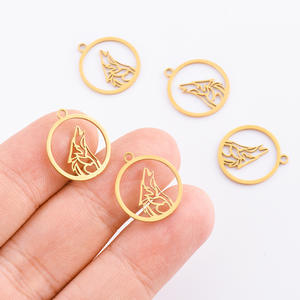 <span class=keywords><strong>Skyrim</strong></span> kalung melolong Wanita Pria kasual Punk baja tahan karat warna emas hewan leher rantai perhiasan hadiah serigala grosir liontin - Product Image 4