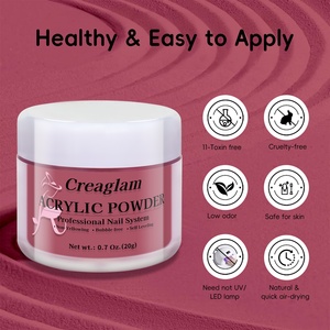 <span class=keywords><strong>ผง</strong></span>อะคริลิคสำหรับทำเล็บ ชุด 10 สี ขาวใสแบบฝรั่งเศส คริสตัล 3 มิติ สำหรับแกะสลัก เสริมความแข็งแรง ชุดมืออาชีพ OEM - Product Image 3