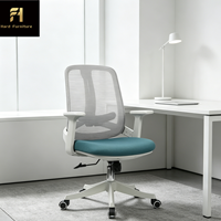 Chaise de bureau de haute qualité, confortable, avec accoudoir rotatif à 360°, en mesh, vente en gros directe d'usine, chaise de réception exécutive