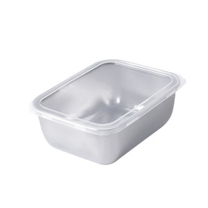 Food Grade 304 Stainless Steel Food Storage Container With Flip Top Lid Rectangle Shape For Refrigerator And Travel Use - Product Image 3