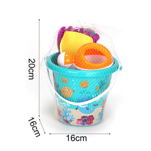 2025 estate giocattoli da spiaggia in plastica per venditori di articoli per benna, Set di 6 pezzi, giocattoli da spiaggia, secchio di vanga - Product Image 4