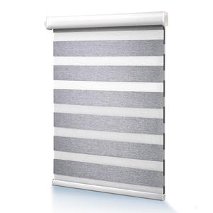 Smart Zebra Blinds para <span class=keywords><strong>Windows</strong></span> <span class=keywords><strong>Google</strong></span> <span class=keywords><strong>Home</strong></span> & Alexa Control Blackout Fabric Dual Roller Motorized Shades para hoteles - Product Image 3