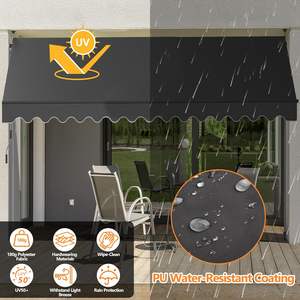 High Quality <b>Balcony</b> Clamp <b>Awning</b> with Hand Crank for Outdoor UV Protection <b>Awning</b> Height Adjustable Mail Order Packing - Product Image 6