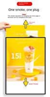 Boîte lumineuse de menu pour restaurants-Affichage publicitaire rétroéclairé par LED avec affiches modifiables-Parfait pour les cafés Fast Food Stores