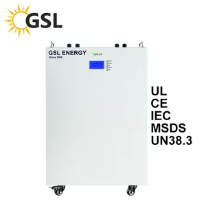 GSL ENERGY 5Kw 7Kw 10Kw LiFePO4 Lithium Batterie Panneau Solaire Système Solaire Attaché Par Grille de Système D'alimentation