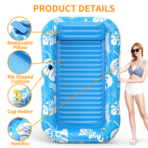 Colchón Flotante Inflable con Rociador <span class=keywords><strong>de</strong></span> Agua OEM para <span class=keywords><strong>Piscina</strong></span>, <span class=keywords><strong>Playa</strong></span>, Jardín, Bronceado, Cama <span class=keywords><strong>de</strong></span> Aire, Tumbona Flotante con Almohada - Product Image 3