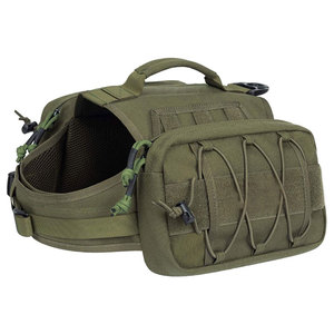 Arnés táctico de nailon para perros de fábrica con bolsillos laterales, mochila para perros de viaje al aire libre, bolsa de sillín, senderismo, <span class=keywords><strong>Camping</strong></span>, paquete de chaleco para perros - Product Image 6