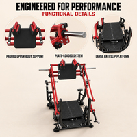 Machine à Squat Inversé pour Salle de Sport Commerciale, Entraînement de la Force des Fessiers et des Quadriceps avec Supports Rembourrés pour les Épaules et le Corps