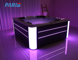 Whirlpool ngoài trời 2.1M New Healthy Hot Bán chi phí-hiệu quả giá <span class=keywords><strong>Spa</strong></span> bồn tắm với ánh sáng & massage nước máy bay phản lực xoáy bồn tắm - Product Image 5