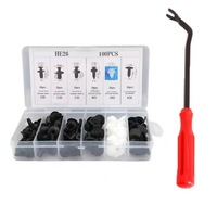 Offre Spéciale automobile 100 pièces Clips Auto voiture Clips plastique attaches Kit combinaison ensemble