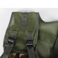 Veste tactique unisexe en polyester avec poche d'hydratation, camouflage d'assaut, chasse, contrôle de la température, équipement tactique, fermeture éclair à loquet