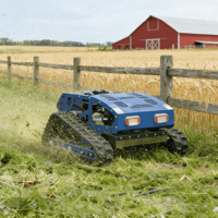 Robot Pemotong Rumput Mini Crawler 4-Tak Industri, Efisiensi Tinggi untuk Memotong Rumput di Lereng, Promo Harga Spesial