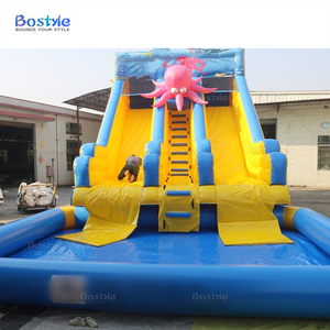 Tobogán Acuático Inflable de PVC Comercial con Pulpo de Doble Carril para Adultos con <span class=keywords><strong>Piscina</strong></span> para Alquiler de Fiestas - Product Image 2