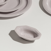 Assiettes ovales profondes en céramique de style européen, en porcelaine pure, pour sauce soja, rose/bleu/blanc – Vente en gros usine
