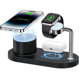 Soporte de cargador inalámbrico magnético fuerte Cargadores de teléfono celular multifuncionales Oficina 3 en 1 Cargador inalámbrico Reloj de teléfono Caliente 2024 - Product Image 1