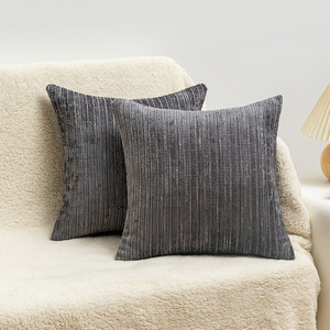 Sarung Bantal Hias Dekoratif 20*20 Inci, Sarung Bantal Chenille Nyaman untuk Sofa, Tempat Tidur, Ruang Tamu - Product Image 6
