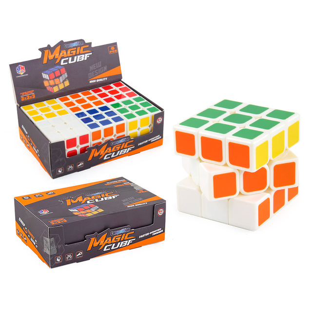 3x3x3 Speed Cube Stickerless Magic Cube Smooth Turning Puzzle Classic Cube Educational Toy