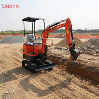 Nouvelle mini-excavatrice sur chenilles 3,5T avec moteur et pompe, pelle arrière pour travaux de construction