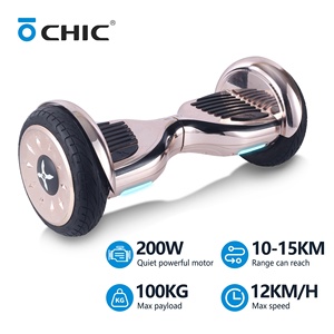 Hoverboard intelligent portable 10 pouces pour adultes, fabriqué par OEM/ODM, puissant, à double moteur, tout-terrain, auto-équilibrant. - Product Image 1