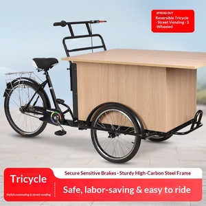 ¡Gran oferta! Triciclo de carga <span class=keywords><strong>Bakfiets</strong></span> de fábrica con pedales, gran capacidad, carga reforzada, capacidad de carga de 200 kg. - Product Image 4