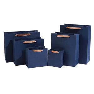 Personal Brand Accept Ready Ship Art Paper Craft Hot Stamping Recyclable Flat Handles <b>Small</b> Business Luxury <b>Gift</b> Bags - Product Image 1
