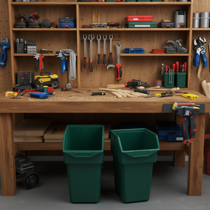 TTAKE Combo Box Eco <b>Tool</b> Containers Medium Green <b>Storage</b> Bin For Workshop Organization - Product Image 3