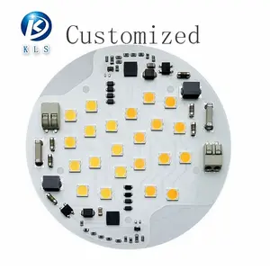 Papan Pcb Led bulat dasar aluminium Pcba Led dengan papan sirkuit aluminium kustom sertifikat Rohs