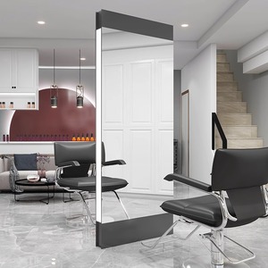 Espejo de pie de alta gama para peluquería y barbería, nuevo estilo, para uso en centros comerciales, ideal para tinte permanente de cuerpo completo, corte de pelo y peluquería ligera. - Product Image 1