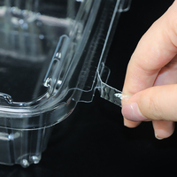 8 16 24 32 48 64Oz Rpet Wegwerp Plastic Stamper Evident Containers Met Sloten Droog Fruit Verpakking Pet Fraudebestendige Container