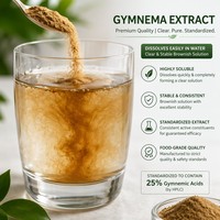 Extrait de feuilles de Gymnema Sylvestre en poudre 25% 75% Acide Gymnémique Qualité Alimentaire HPLC Sauvage