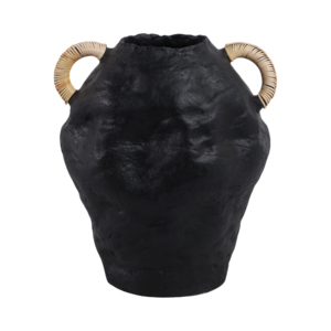 Vaso classico in ceramica fatto a mano con manici intrecciati per soggiorno, camera da letto e decorazioni per la casa - Product Image 4