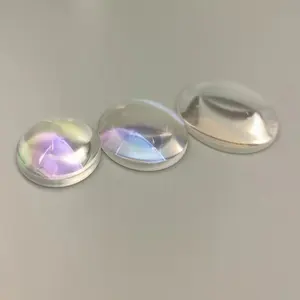 Customized Optical Glass Fused Silica JGS1 Diameter 30mm FL30mm Aspheric Lens For UVC LED