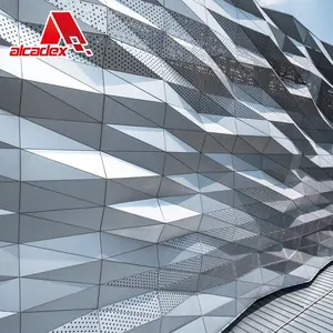 Fabrieksprijs Architecturale Lasergesneden Decoratieve Geperforeerde Aluminium Wandverdelerpanelen 1Mm-4Mm