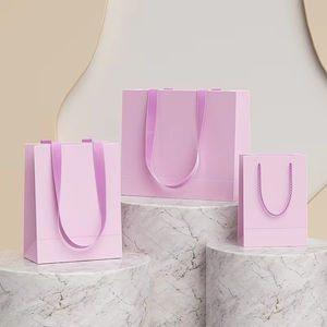 Sacs en papier mini blancs et noirs personnalisés avec impression, sacs en papier de remerciement <span class=keywords><strong>mango</strong></span>, petits sacs en papier avec votre propre logo - Product Image 3