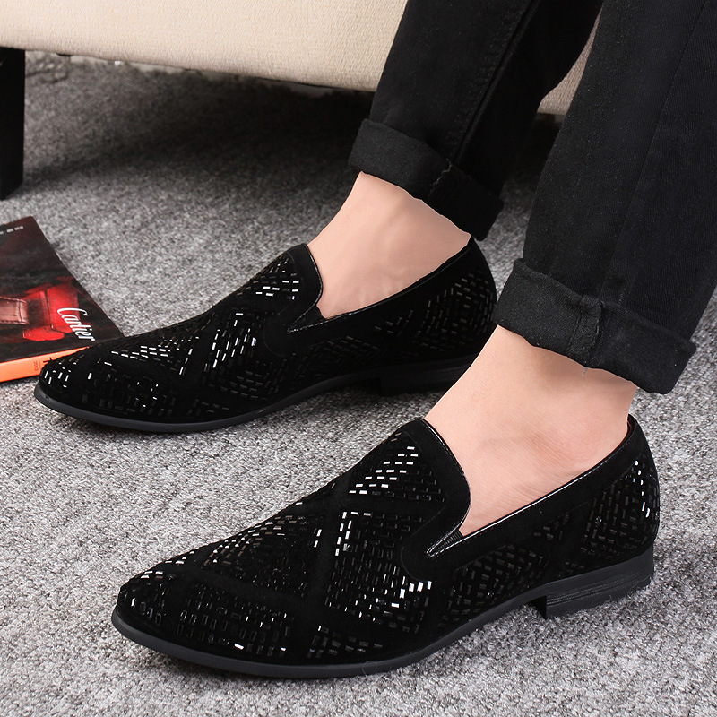 sachin and babi light blue dress Antonios PU Leather Slip-On Casual Loafers for Men - Black