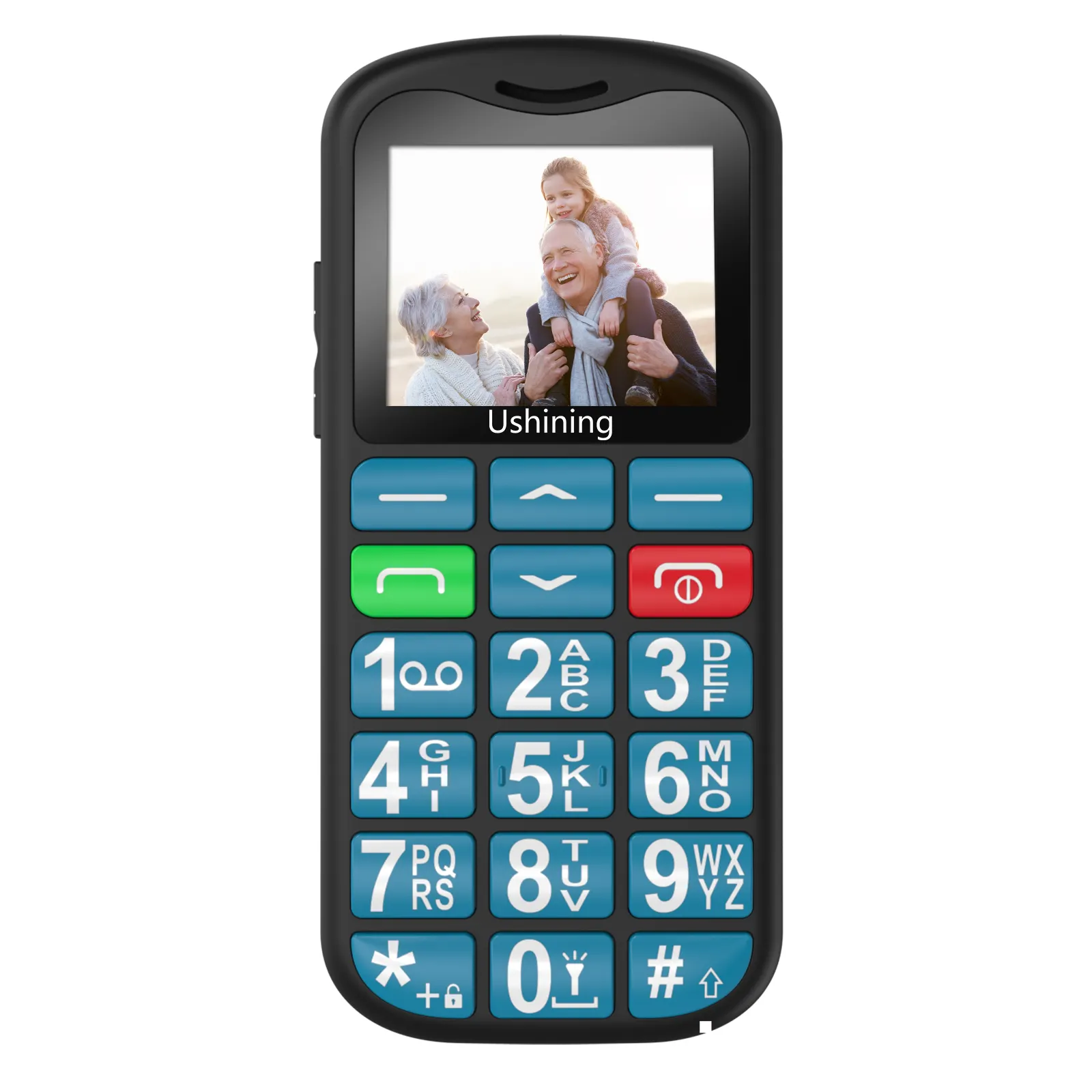 Chất lượng cao 4G cao cấp điện thoại di động 1.77 inch màn hình giá rẻ tính năng điện thoại với SOS nút lớn 4G LTE thanh điện thoại cho người cao niên