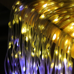Guirlande lumineuse féerique à piles USB IP65 étanche pour extérieur, 300 LED, en fil de cuivre, effet queue de cheval, pour Noël, à intensité variable - Product Image 4