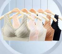 Soutien-gorge de sport une pièce sans coutures avec coussinets intégrés, effet liftant et anti-affaissement, et contrôle des poignets latéraux
