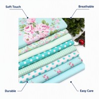 Tissu satiné non tissé 100 % coton, 120 g/m², épais, largeur 55/56 pouces, uni, résistant à l'abrasion, respirant, motif animalier, prix abordable
