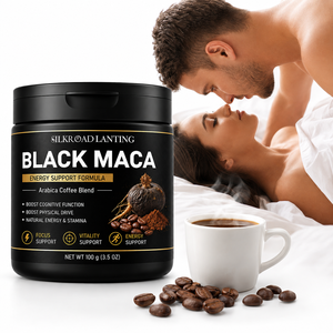 Café Instantáneo de Maca Negra, Mezcla de Café Arábica, Bebida Energética en Polvo, 100 g, Marca Privada - Product Image 1