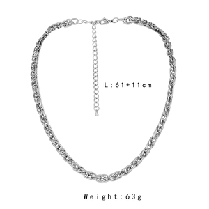 ห่วงโซ่โลหะแนวฮิปฮอปสุดสร้างสรรค์แบบเรียบง่ายลายระบบประสาทสำหรับผู้ชายและผู้หญิง - Product Image 6