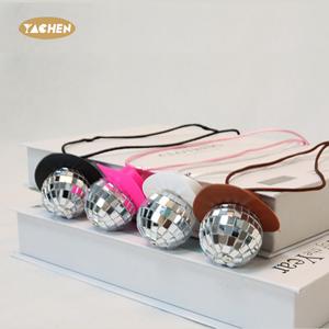Yachen 1970S Disco Bóng dây chuyền Disco Đảng ủng hộ màu hồng cao bồi <span class=keywords><strong>hat</strong></span> Disco bóng Vòng cổ cho bachelorette Đảng trang trí - Product Image 2