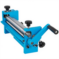 Machine à rouler les tôles et plaques métalliques manuelle Sj-320 avec manivelle pour le pliage et la formage de cercles, machine à rouler les métaux manuelle
