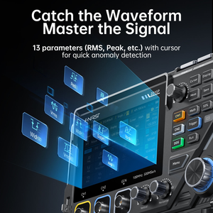 FNIRSI 2D15P Generatore di Segnali a Doppio Canale 100MHz Multimetro 10MHz 500MSa/S <span class=keywords><strong>ACDC</strong></span> per Strumenti Oscilloscopio Digitale - Product Image 2