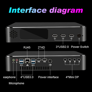 Bon marché Computadora Mini PC NAS OEM N5100 N5105 NUC 2 LAN Port Type C Minipc tout-en-un mini ordinateurs de bureau portables - Product Image 6
